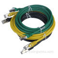 Câble de raccordement Ethernet S/FTP blindé sans accroc CAT6A LSZH